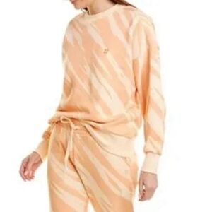 Peach Tie-Dye Lounge Sweatshirt & Jogger Set